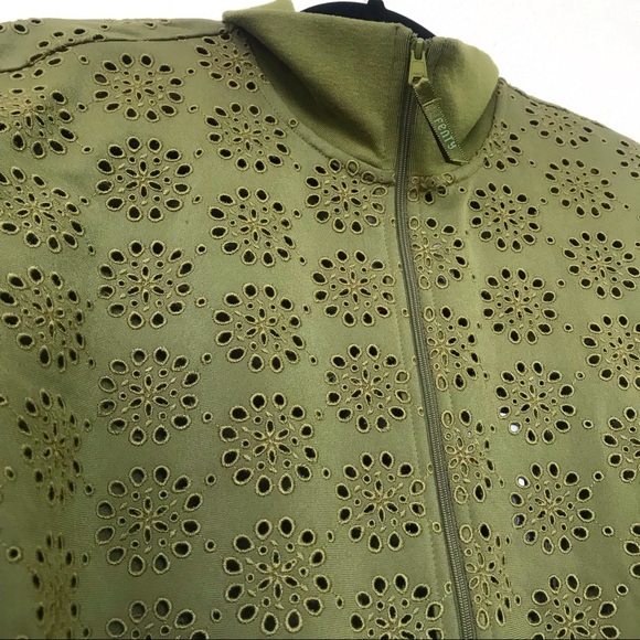 NWT Puma Fenty Green Zip Embroidered Edge Jacket - Picture 7 of 8